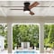 Westinghouse Ceiling Fan In/Ot 44In Halley WIFI DmLED BkBr Rvr 3Bl DCh/Mhg Op Fr Glass 74004B00 - alternate 3